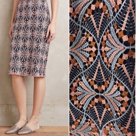 Anthropologie Crochet Overlay Skirt - Picture 2 of 8